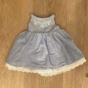 Boutique store NYC. top for baby girl. Blue. Size 6 - 9 months